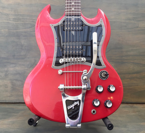 Gibson SG w/Bigsby B3 & Towner Down Tension Bar, Decoboom Streamline Pickguard Set SOLD